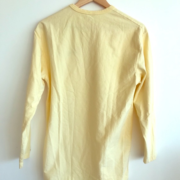 Undefeated Long Sleeve Tee Yellow embroidered - Picture 2 of 5